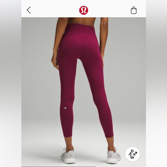Lululemon Pink Sz 4 Wunder Train High Rise Tight 25 *sold out color* - Picture 1 of 7